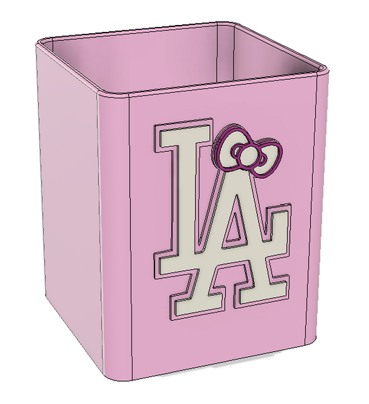 Dodgers-Inspired Pencil Holder – 3MF File for 3D Printing