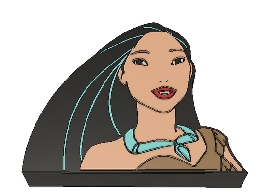 Pocahontas Straw Topper 3MF File