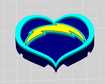Los Angeles Chargers Can Opener – 3MF File for 3D Printing