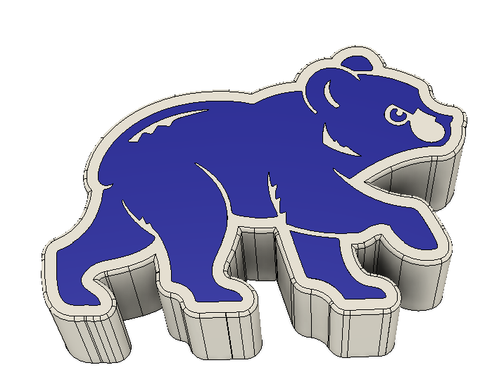 Chicago Cubs Straw Topper – 3MF File