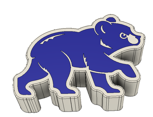 Chicago Cubs Straw Topper – 3MF File