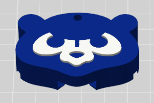 Chicago Cubs Tab Opener – 3MF File for 3D Printing