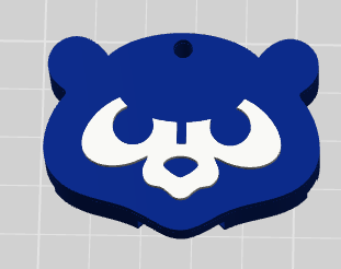 Chicago Cubs Tab Opener – 3MF File for 3D Printing