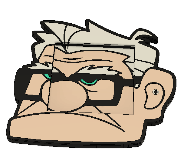 Carl from Up Post-It Note Holder – 3MF Digital Download