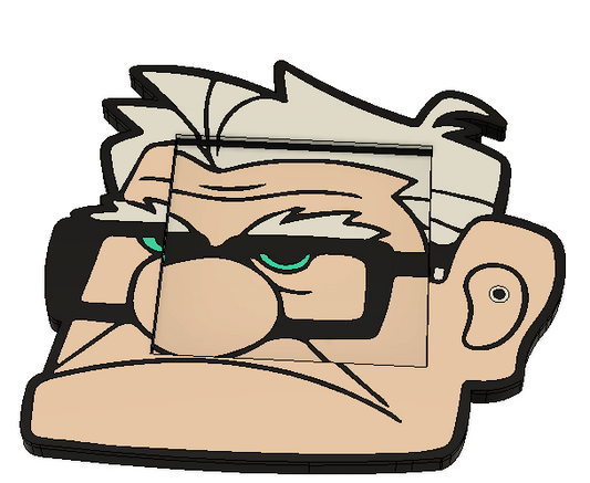 Carl from Up Post-It Note Holder – 3MF Digital Download