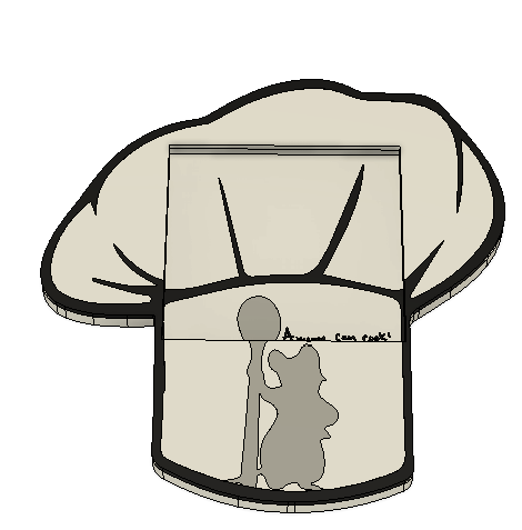 Ratatouille-Inspired Post-It Note Holder – 3MF Digital Download