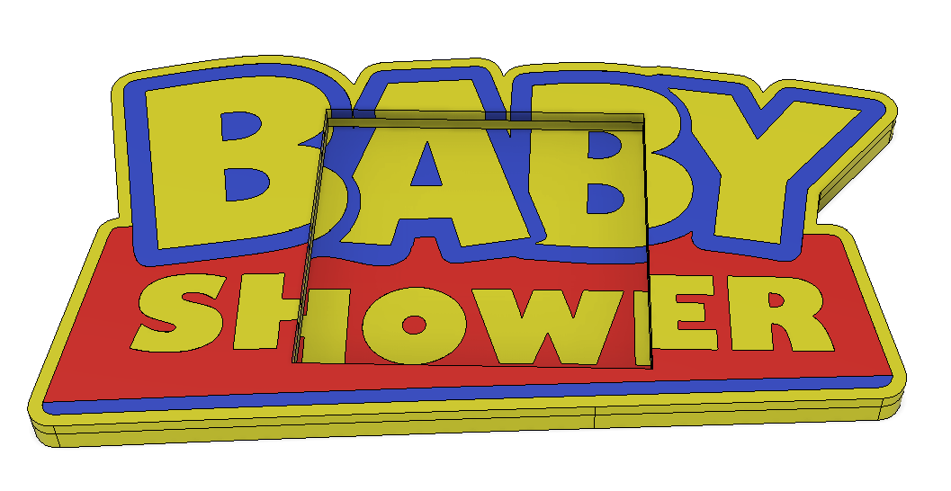 Toy Story Baby Shower Post-It Note Holder – Physical Print