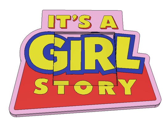 It's a Girl - Toy Story Post-It Note Holder (Digital File)