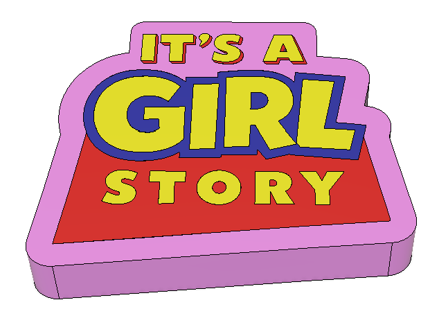 It's a Girl - Toy Story Pen Topper (Digital File)