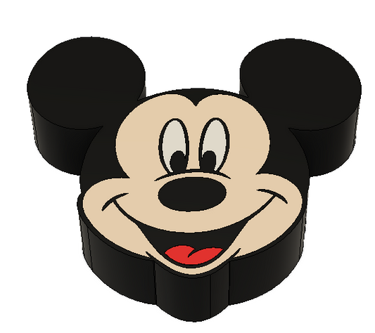 Mickey Mouse Straw Topper - Physical Print