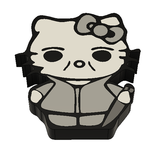 Hello Kitty Michael Myers Pen Topper – Digital File