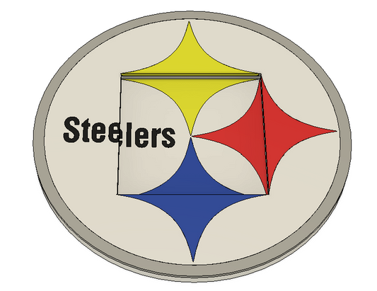 Pittsburgh Steelers Post-It Note Holder – 3MF File (Digital Download)