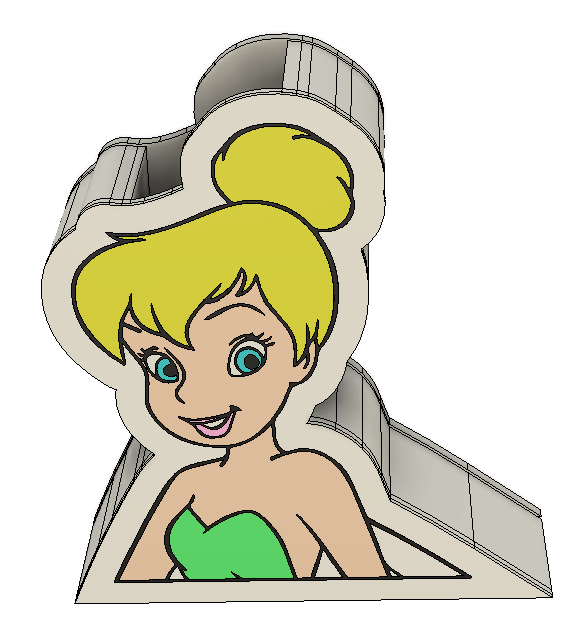 Tinker Bell Pencil Holder 3MF File