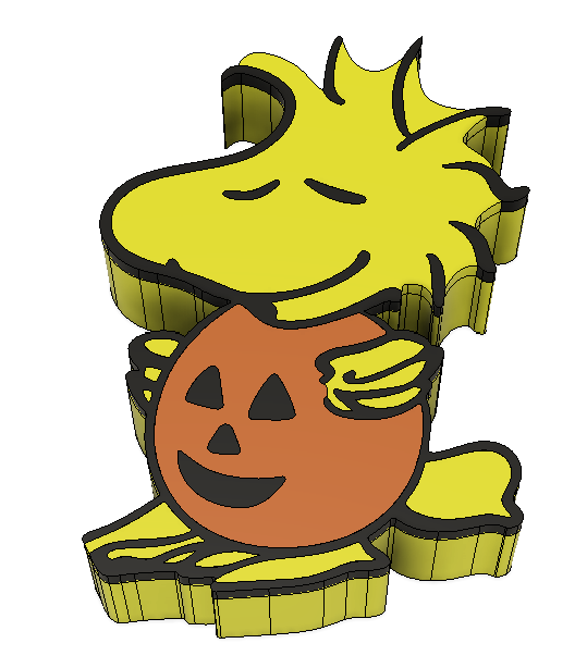 Woodstock Pumpkin Costume Straw Topper 3MF File